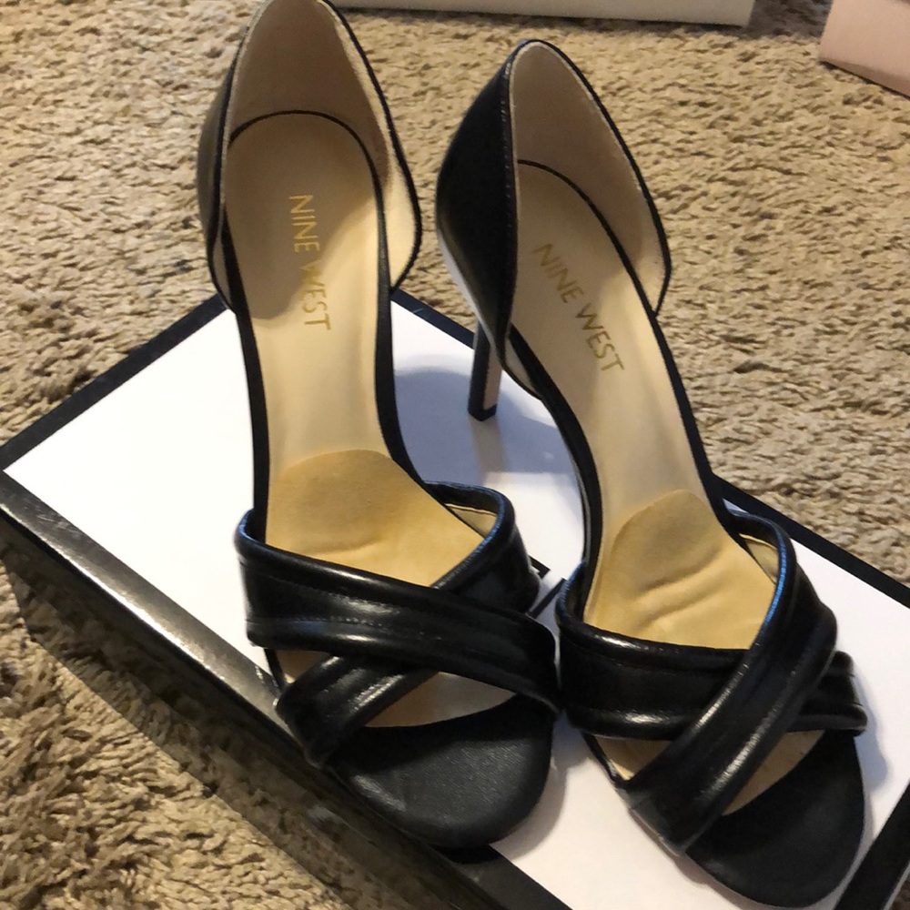 Black 3in sandal heels
